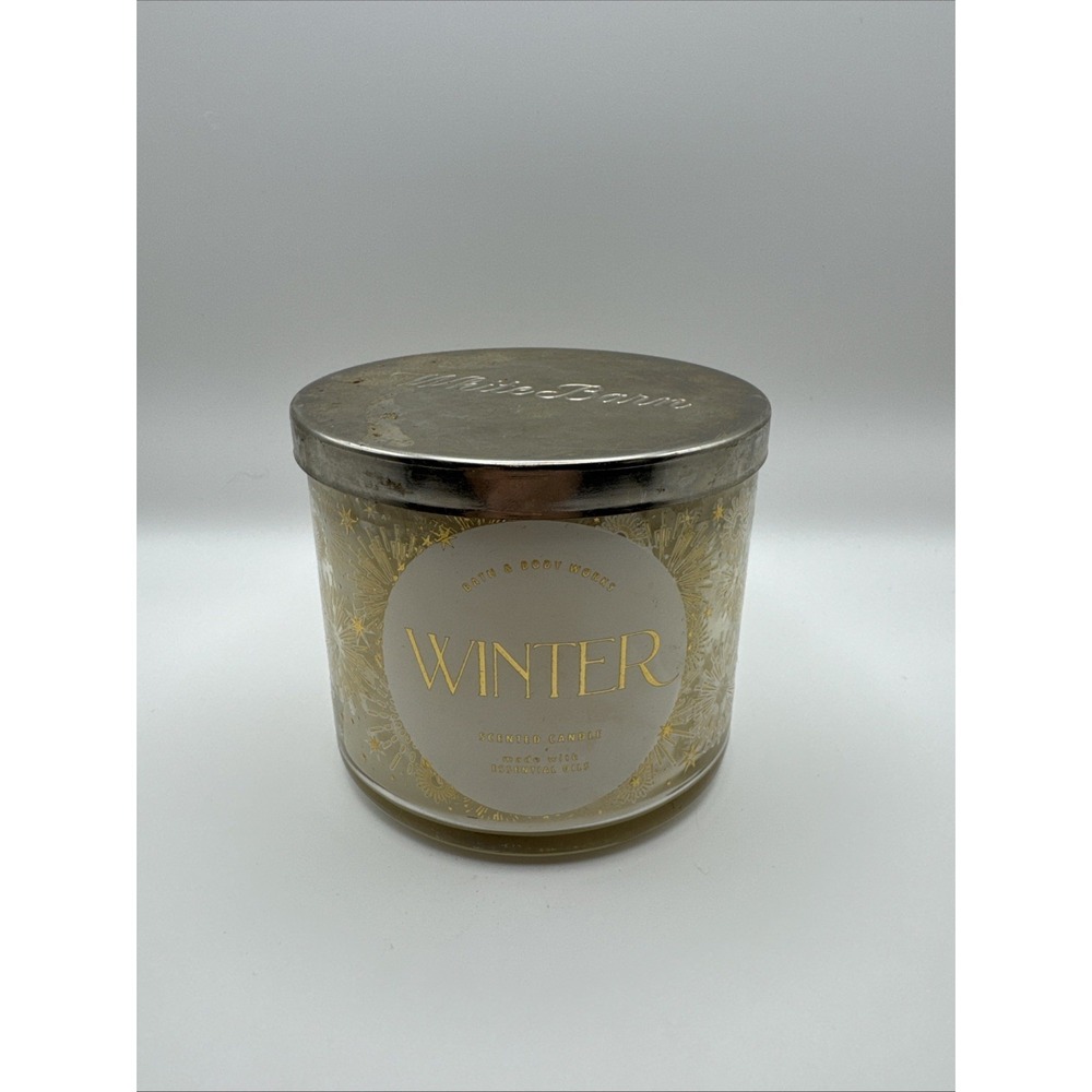 ❄️BATH & BODY WORKS WINTER 3-WICK HOME 14.5 OZ LARGE SCENTED ❄️